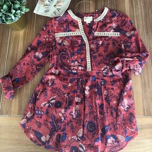 ANTHROPOLOGIE Maeve flowy peplum top size 0